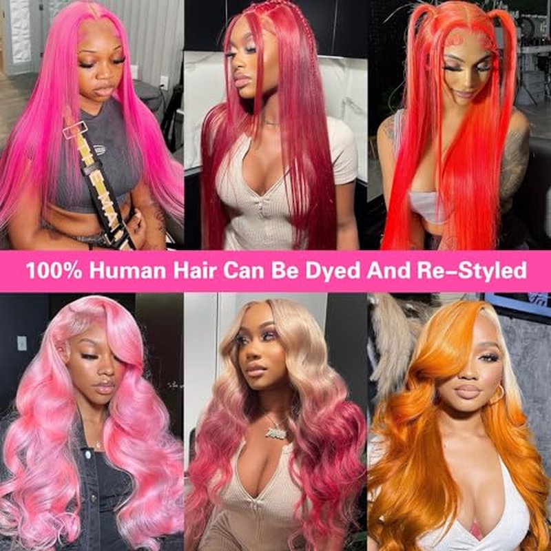 26 Inch 613 Lace Front Wigs Human Hair 200 Density 13x6 HD Transparent Lace Full & Thick Body Wave 613 Blonde Wig Glueless Pre Plucked with Baby Hair