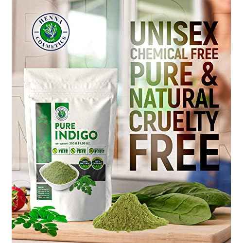 Henna Cosmetics Indigo Powder Natural Hair Dye Kit | Organic Black 100 Grams (3.52 Ounces)