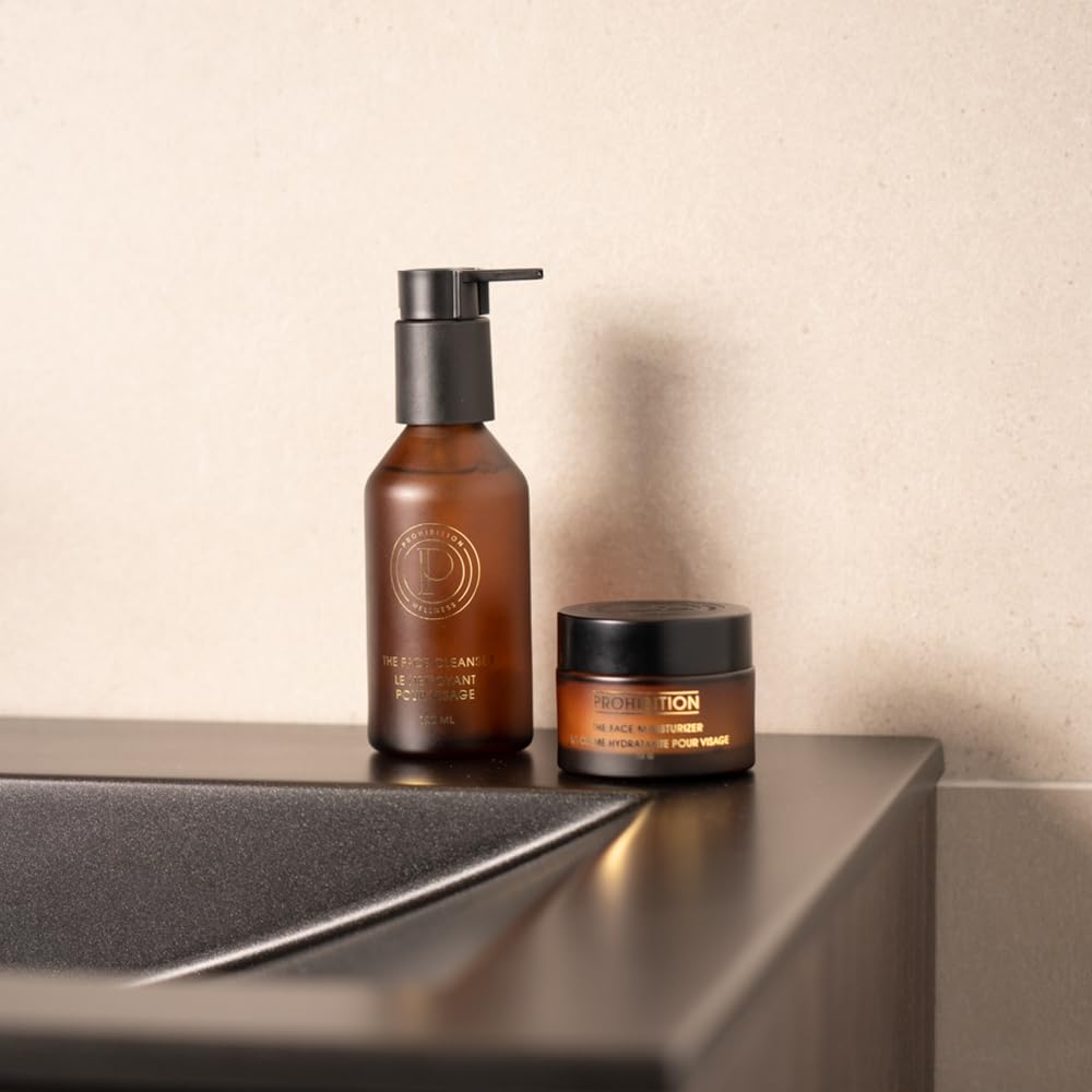 Prohibition Wellness The Face Cleanser, Gentle Face Cleanser, Makeup Removing Face Wash, Niacinamide, Aloe Vera, and Hemp Seed Oil, Fragrance & Paraben Free (120 ml)