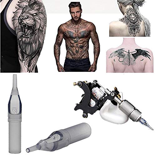 Disposable Tattoo Tip - Autdor 100PCS Disposable Tips Assorted for 3RL 5RL 7RL 9RL 3RS 5RS 7RS 9RS 5M1 7M1 Tattoo Needles Round Flat Magnum Plastic Tips for Tattooing Supplies