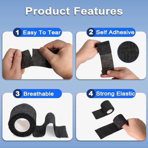 Tattoo Arm Rest Stand with Pen Covers 200 pcs & Grip Tape 4 pcs, Adjustable Height and Tilt Tattoo Equipment