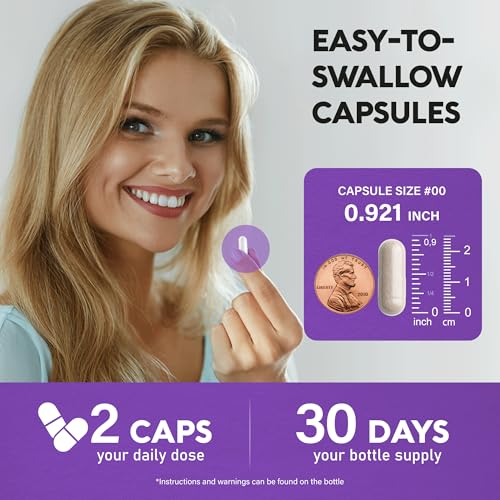 Biotin | Collagen | Hyaluronic Acid | Keratin - Clinically Tested Supplement - Hair Growth Support, Skin & Nails - 25000 mcg Vitamins B2, B3, B6 & B7 + B1 - Made in USA - Women & Men | 60 Capsules