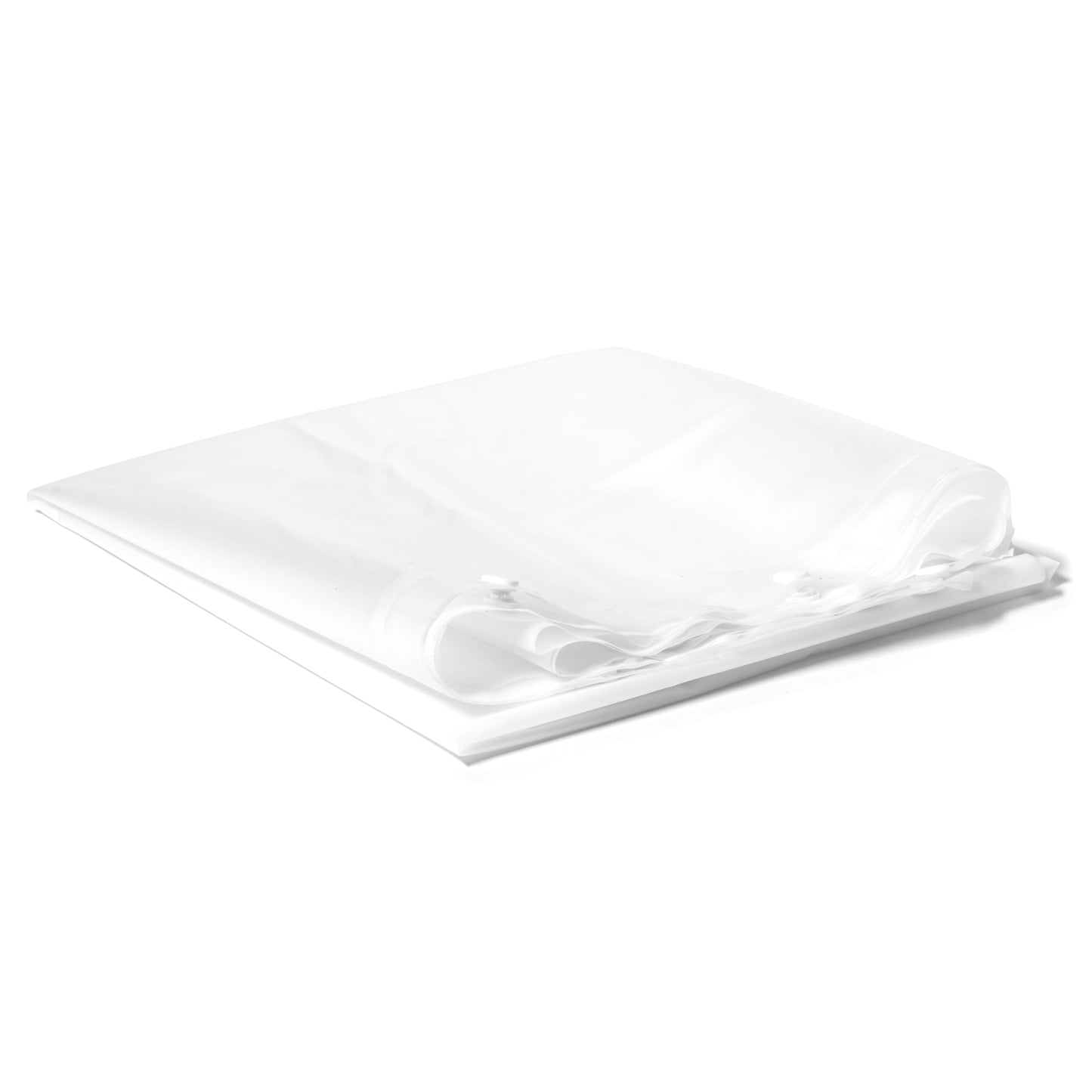 Hookless It's A Snap! Plastic PEVA Snap-In Replacement Shower Curtain Liner for Hookless Curtain with Sheer Window, 70" x 54", Water-Repellent, Easy Install, Frost