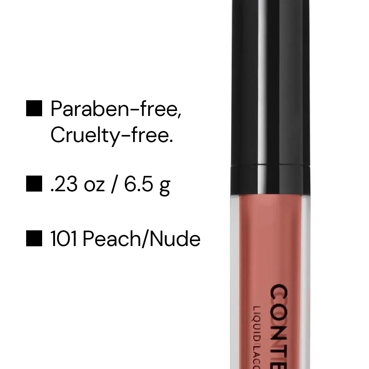 CONTEXT SKIN Non-Toxic Liquid Lipstick for Women ā Long Lasting Liquid Lacquer Lip Color, Smudge Proof, Lightweight Matte Finish, Highly Pigmented & Hydrating Formula, 6.5g - (Come Clean)