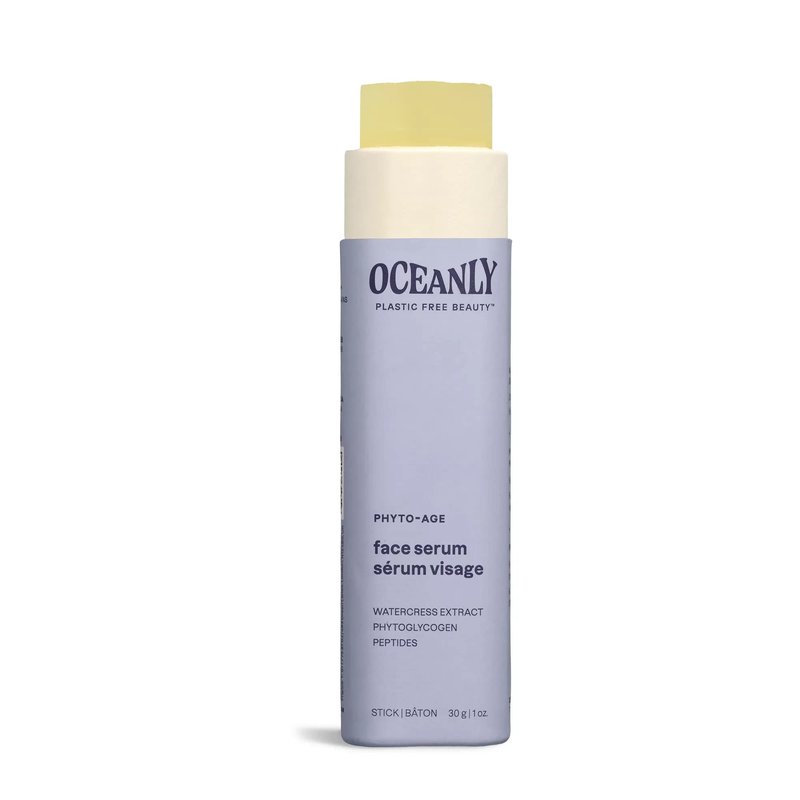 ATTITUDE Oceanly Face Serum Bar, EWG Verified, Plastic-free, Plant and Mineral-Based Ingredients, Vegan and Cruelty-free Beauty Products, PHYTO AGE, Unscented, 1 Ounce
