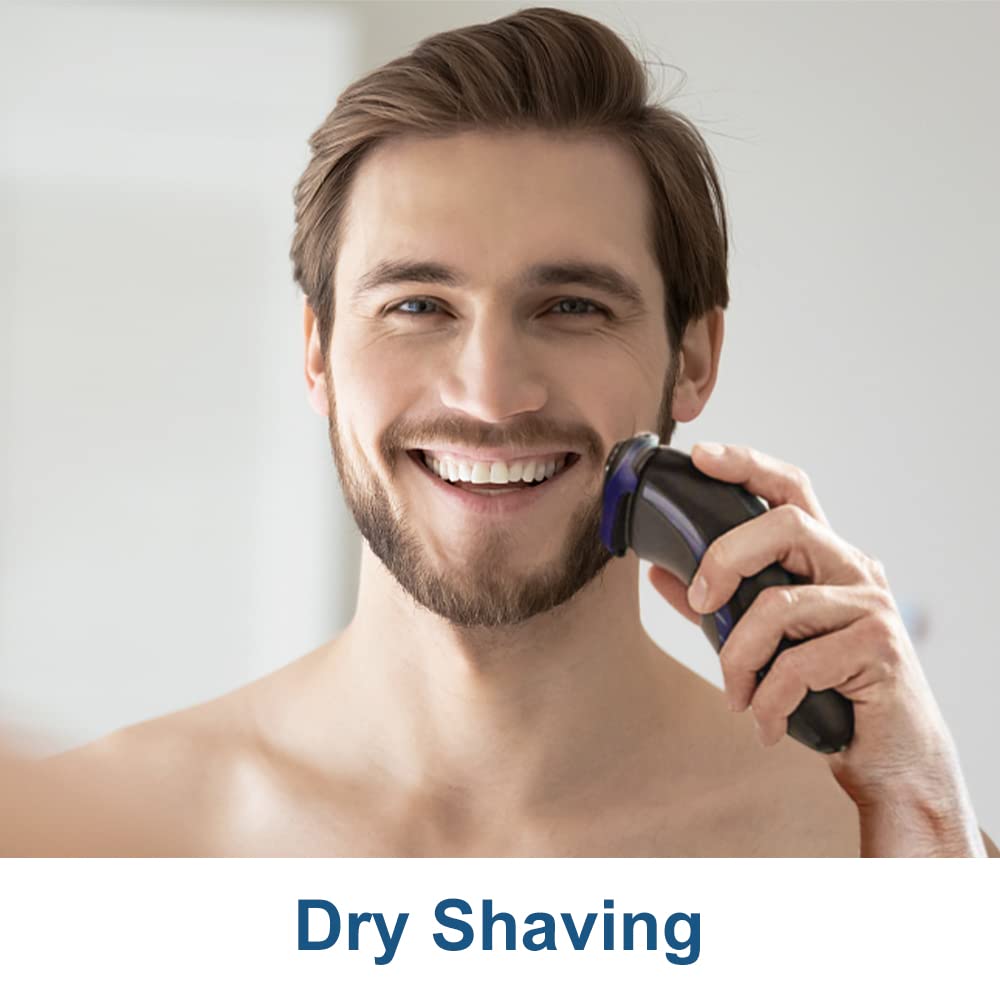 SH30 Replacement Heads Compatible with Philips Norelco Series 3000, 2000, 1000 Shavers and S738 Click and Style, 9 Pack