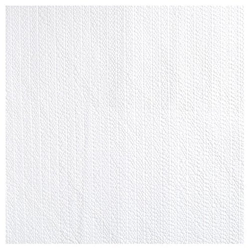 Con-Tact Brand Grip Prints Shelf Liner, Durable and Non-Adhesive Liners, Non-Slip Drawer and Cabinet Liner, 18" x 4', White, Pack of 1 Roll