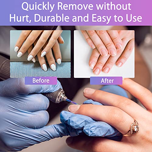 BQAN Nail Drill Bits, 10Pcs 3/32 in Carbide Professional Drill Bit Set for Nail Tech, Remove Acrylic Gel Nails, Manicure with 75Pcs File Sanding Bands (#80#120#180 Grits)