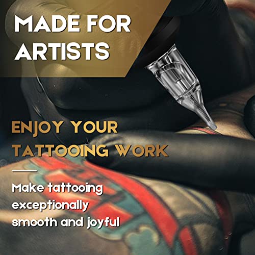 100pcs Tattoo Cartridge Needles Mixed Size 3RL 5RL 7RL 9RL 3RS 5RS 7RS 9RS 7M1 9M1 for Line Shader Magnum¡¦