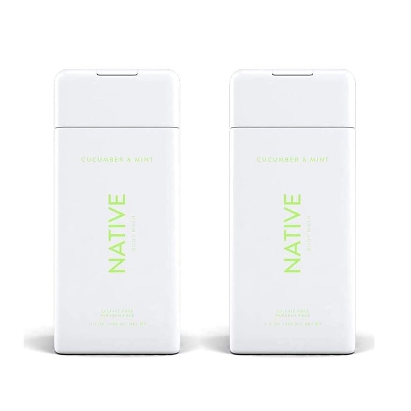 Cucumber and Mint Body Wash - Refreshing 11.5 oz Bottles | Pack of 2