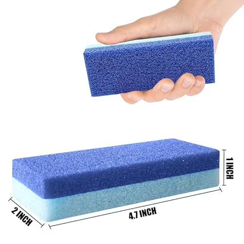 4 Pack Foot Pumice for Feet Pedicure Plastic Foot Scrubber Exfoliator for Dead Skin Cracked Heel Repair Callus Remover