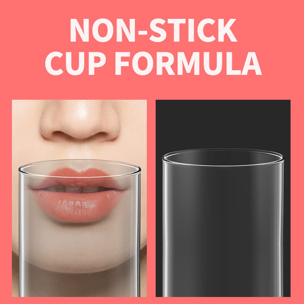 6 Colors Lip Tint Stain Set, Korean Velvet Watery Lip Stain Moisturizing Mini Liquid Lipstick, Multi-use Lip and Cheek Tint, Long lasting Non-Stick Cup Waterproof, Lip Color Makeup
