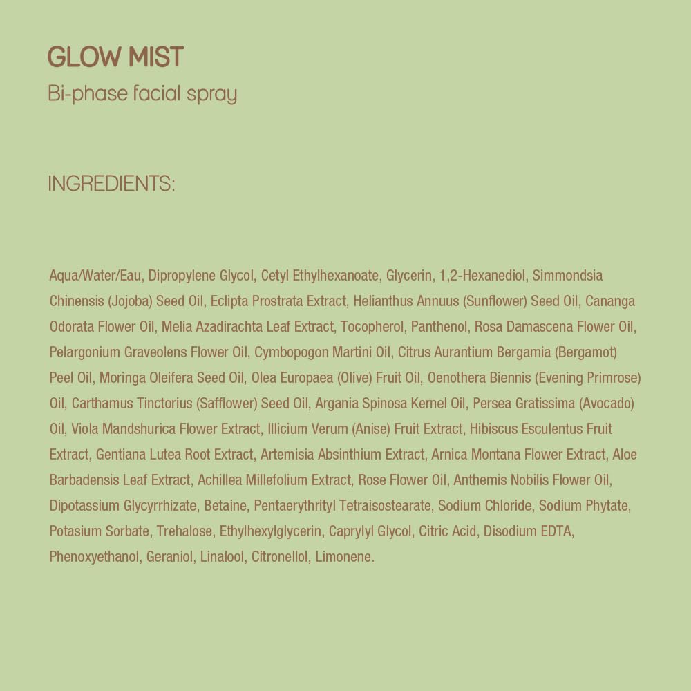 Pixi Beauty Glow Face Mist with Natural Oils | Glow Mist Illuminating Spray Revives Dull Dry Skin | Instant Radiance & Dewy Finish, Sets Makeup | Propolis & Argan Oil, Non-Greasy | 2.7 fl oz