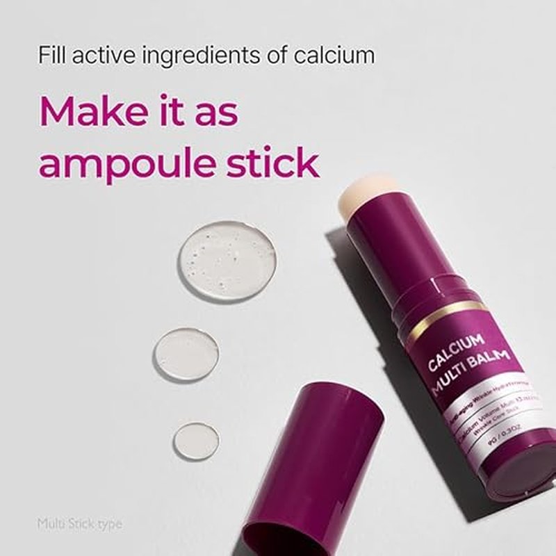 Cemenrete Calcium Volume Multi Balm Stick, Anti Wrinkle Calcium Balm, Anti-aging, Sagging, Wrinkles, Hydrating, Almond & Vitamin E for Lip Balm Eye Cream Neck (1)