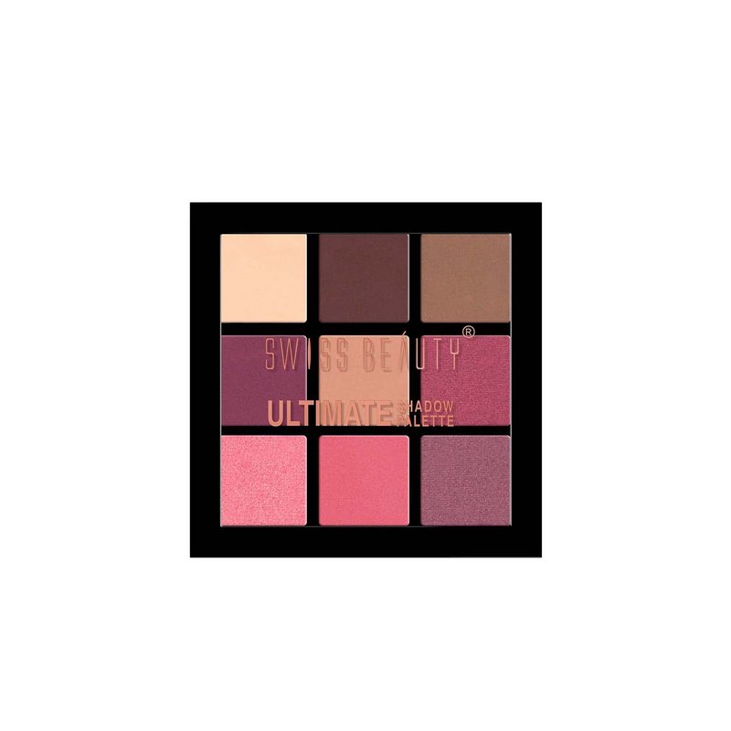 SWISS BEAUTY Ultimate 9 Color Eyeshadow Palette, Eye MakeUp, Multicolor-01, 6g