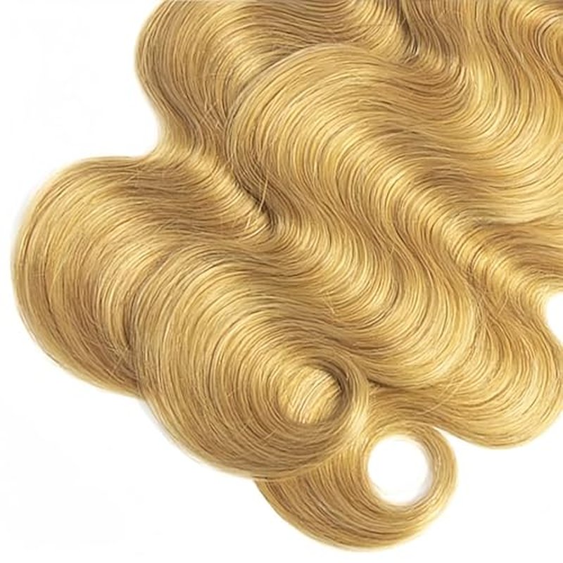 T1B/27 Body Wave Human Hair Bundles 26 28 30 Inch 3 Bundles Brazilian Virgin Remy Hair Extensions Ombre Natural Black to Honey Blonde Weave for Black Women