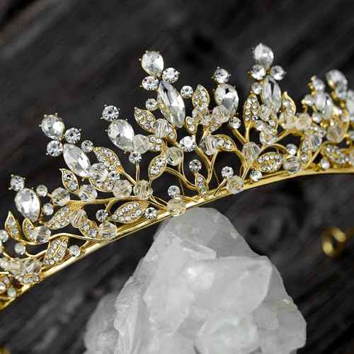 SWEETV Princess Tiaras and Crowns for Women,Girls,and Brides, Perfect for Wedding,Birthday Party,Pageants,Quinceaneras,Proms,Photoshoots and Special Costume Hair Styling Accessories