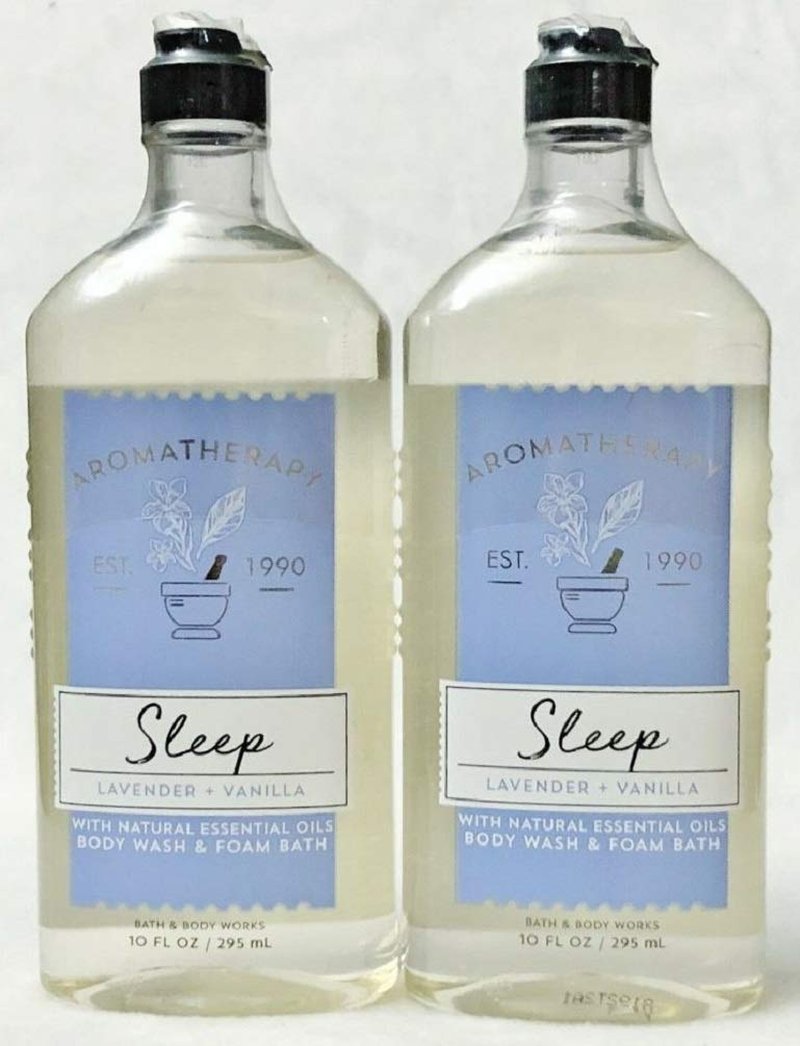 Bath & Body Works Aromatherapy SLEEP Lavender + Vanilla Body Wash & Foam Bath (2 Pack)