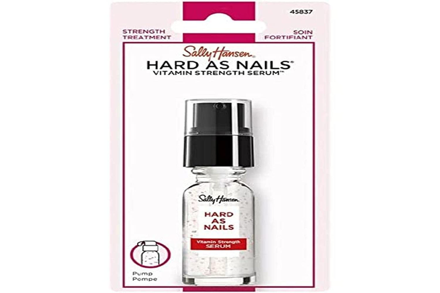 Sally Hansen Diamond Strength Nail Hardener 45095 Clear, 0.45 Fl Oz, Pack of 1
