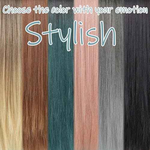 PARK YUN 27 Inch Long Wavy Synthetic Wig with Bangs Silver Grey Half Black Ombre Highlight Heat Resistant Glueless Natural Looking Wigs for Women Daily Party Halloween Christmas Cosplay Travel