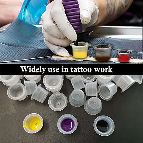 302Pcs Tattoo Ink Caps Holders Set, Urknall 300pcs Tattoo Caps and 2pcs Ink Cups Holders Mixed Size 100 Small 100 Medium 100 Large for Tattoos Ink Tattooing Suppies