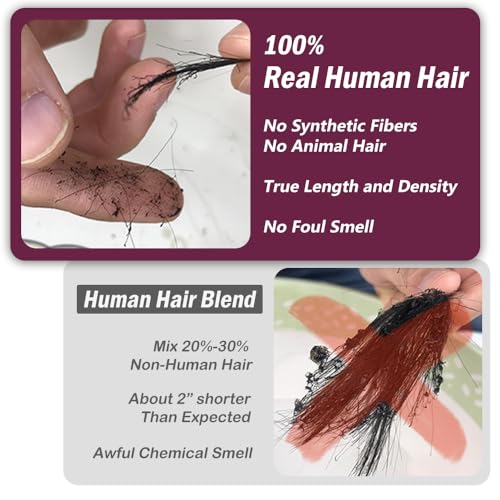KRN Clip in Real Human Hair, 136g 8pcs Natural Black Hair Extensions Clip ins for Black Women Full And Thick Kinky Curly Clip in Human Hair Extensions 20 Clips Easy to Wear 16 Inch