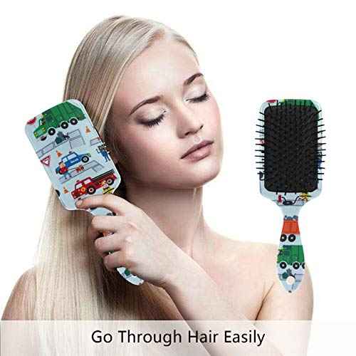 Cartoon Plastic Detangler Wet Dry Hair Brush for Women, Men & Kids