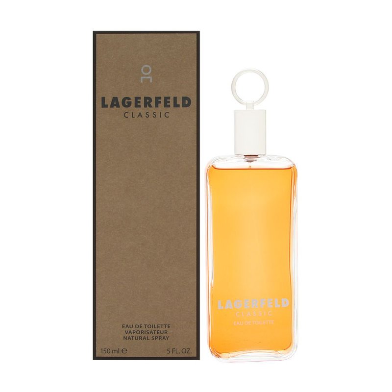 KARL LAGERFELD Classic Eau de Toilette Spray for Men - 5 Ounce, Beige