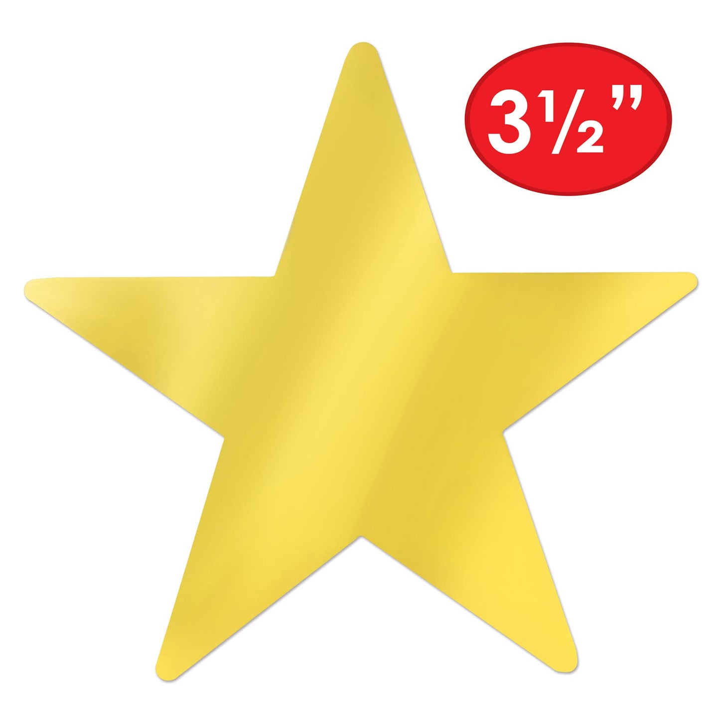 Beistle Metallic Star Cutouts (Gold)