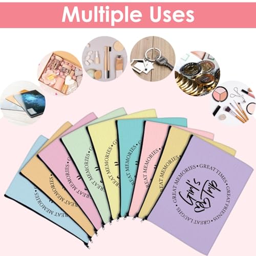 Reginary 9 Pcs Girls Trip Gifts Favors Girls Trip Makeup Bags Toiletry Cosmetic Bag Bestie Friendship Gifts for Women Christmas Wedding Bachelorette Valentine s Day Party Favors