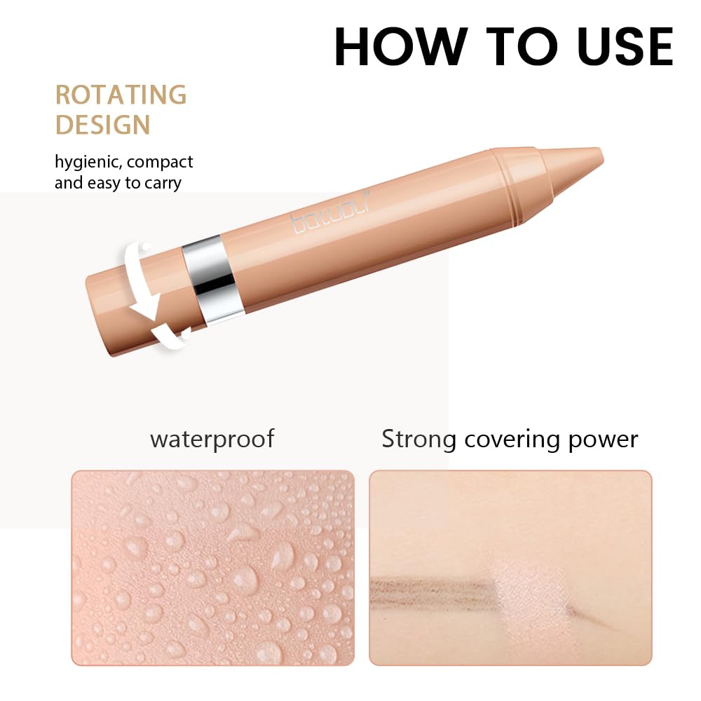 Light Beige Concealer Crayon Set - Brightening Creamy Formula for Under Eye Circles | 2pcs