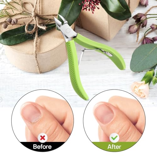 Cuticle Trimmer, Professional Nail Cuticle Cutter, Stainless Steel Cuticle Remover Nippers with Non-Slip Silicone Handle, Manicure Tools for Nail Care£¬Cuticle Clipper for Nails Dead Skin.