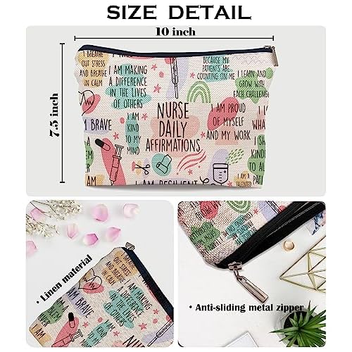 Ayxvt Nurse Bag,Nursing Bags for Nurses, Nurse Cosmetic Bag,Nurse Gifts, Nurse Makeup Bags,Nurse Gifts for Women, Nurse Zipper Pouch