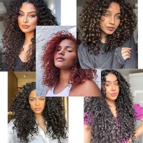 Ocean Wave Crochet Hair 14 Inch 8 packs Deep Wave Crochet Hair Synthetic Curly Crochet Braiding Hair for Black Women (14 Inch, 8 packs, P4/30)