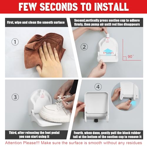 Suction Cup Shower Foot Rest for Shaving Legs, Foldable Shower Step Foot Rest Tool Stand to Shave Legs, Anti-Slip Shower Ledge Leg Shaving Shelf