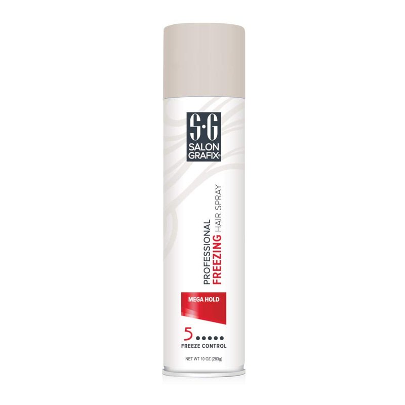 Salon Grafix Mega Hold Professional Freezing Hair Spray, 10 Ounces (Value Pack of 4)