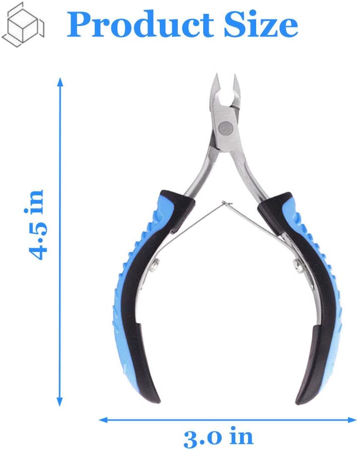 IVON Cuticle Trimmer, Non-Slip Professional Cuticle Nipper Stainless Steel Cutter