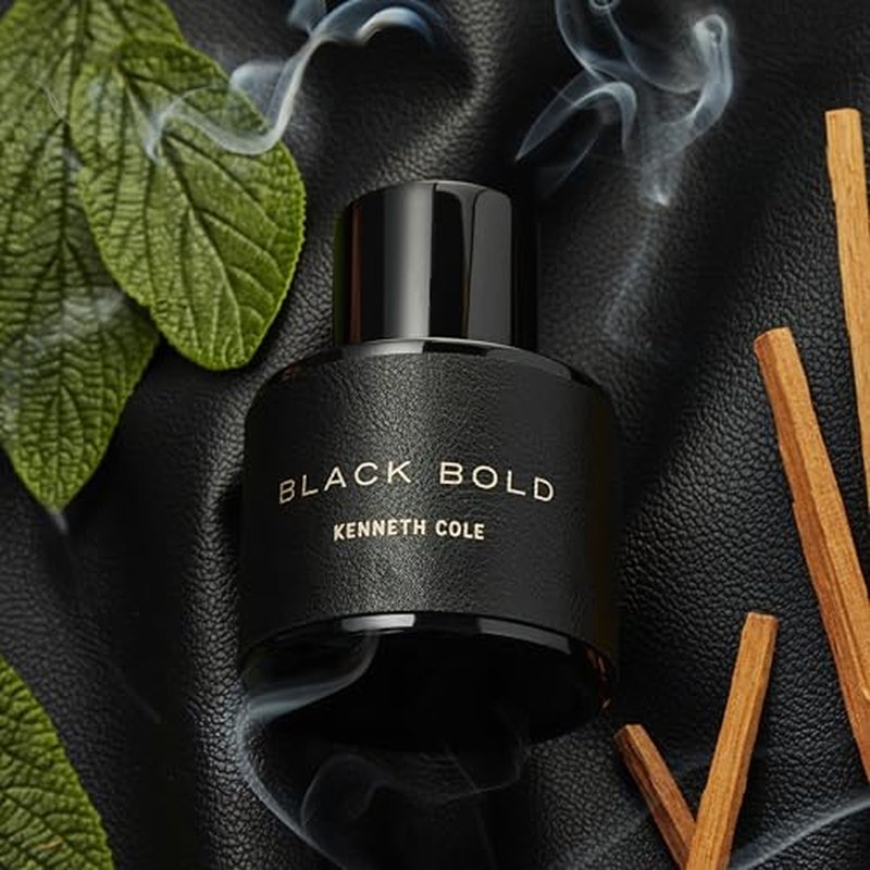 Kenneth Cole Black Bold Eau de Parfum Cologne for Men, 3.4 Fl Oz