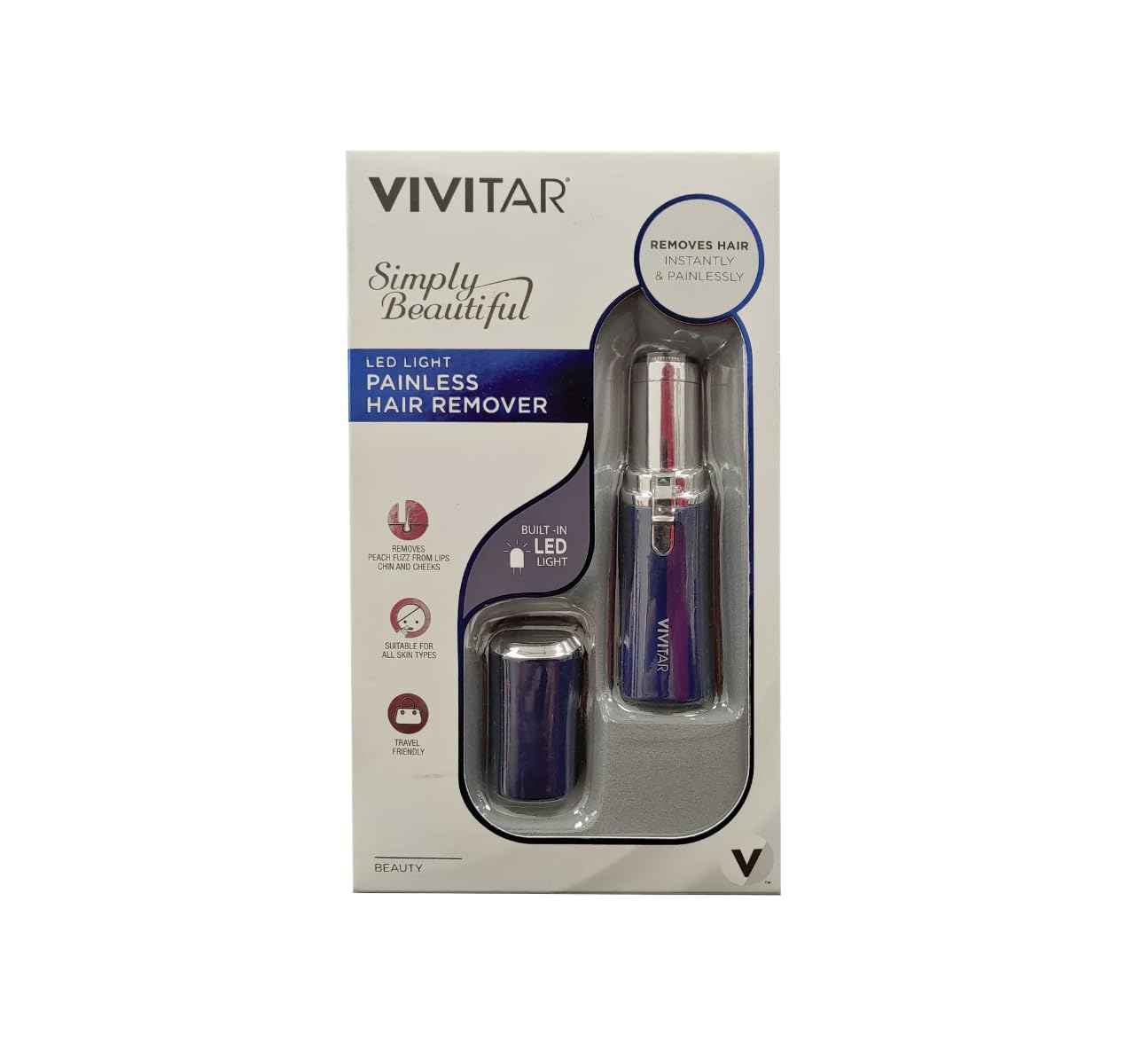 Simply Beautiful Painless Eyebrow Hair Remover (Blue)