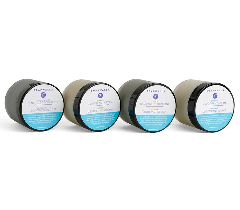 Soapwalla - Natural Sensitive Lavender Mint Aluminum-Free Deodorant Cream | Vegan, Cruelty-Free, Clean Skincare (Full Size, 2 oz | 57 g)