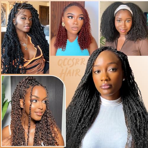 Afro Kinkys Bulk Human Hair for Braiding & Twists 12 Inch 50g/Pack, 1B Color Afro Kinkycurly Bundles Human Hair Suitable for Mini Twist, Micro Locs Extensions, Locs Repair & Various Hairstyles