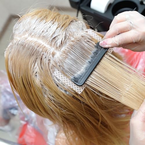 100pcs End Papers for Hair, Breathable Disposable Salon Hair Perm Papers, High Temperature Resistance Curling Tissue Styling Accessories for Cold and Hot Perms- White