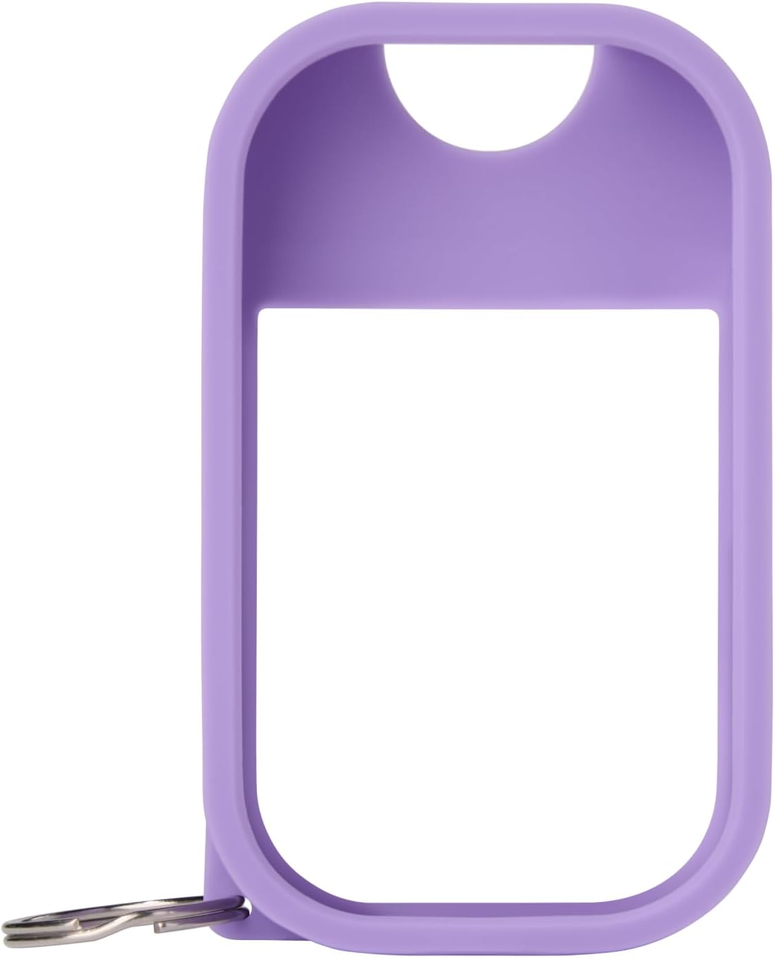 Touchland Hand Sanitizer Mist Case 1FL. OZ., Protective and Stylish Hand Sanitizer Spray Accessory, Silicone Case with Keyring, Icy White