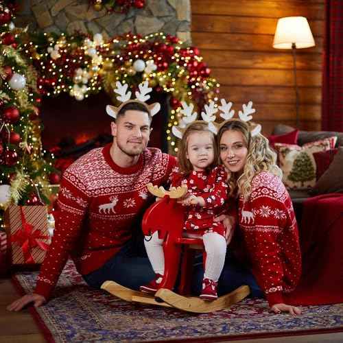 Deer Antlers Headband - Reindeer Antler Deer Ears Headbands for Women Deer Costume, Cute Christmas Headbands Accessories for Holiday Party Favors