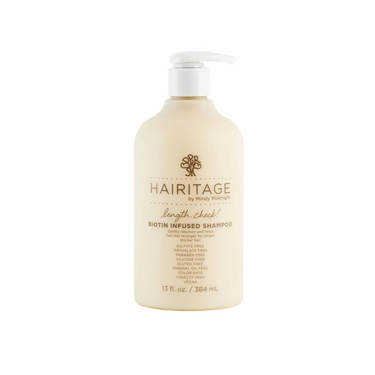 Hairitage Biotin Shampoo for Hair Growth - Sulfate-Free Thickening and Volumizing Formula with Jamaican Black Castor Oil for Women + Men - Hydrating Repair for Thinning + Hair Loss - 13 Fl Oz