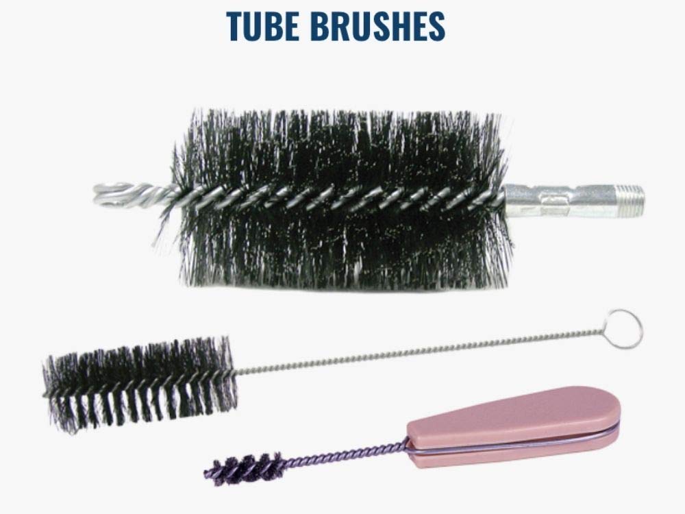 Weiler 36304 3/4" Inside Diameter, 7/8" Outside Diameter, 302 Stainless Steel Bristles, Turbo Tube Brush, Made in the USA (Pack of 3)