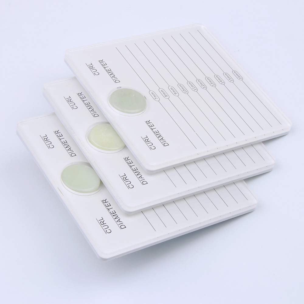 HERSQUEEN 2-in-1 Eyelash Extensions Adhesive Glue Pallet Holder With Jade Stone Acrylic Lash Tile Hand Plate Lash Pallet White Lash Tray Holder Display