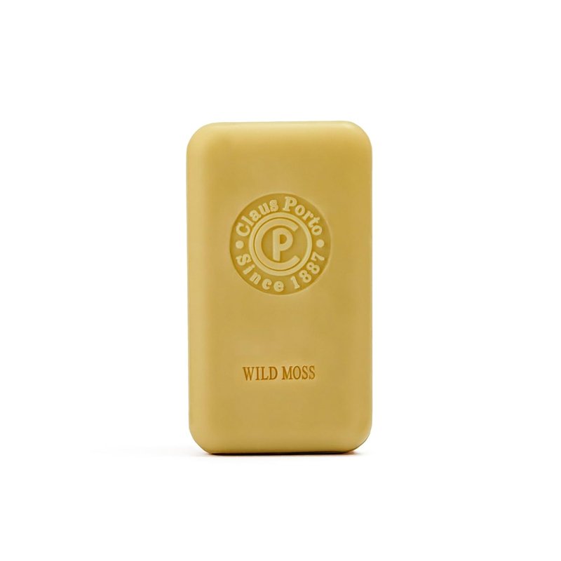 Claus Porto Leao Verde Wild Moss Body Soap - Invigorating & Nourishing | Handcrafted Aromatic Bar (150g | 5.3 oz)