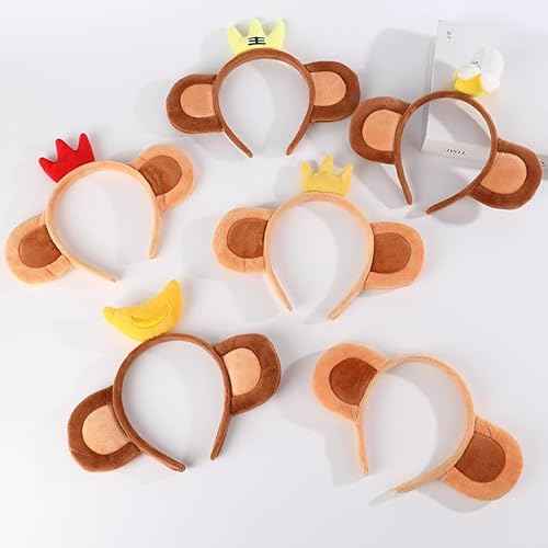 Cute Animal Ears Horns Headband Elastic Hair Hoop Headwear Halloween Christmas Costume Cosplay Accessories