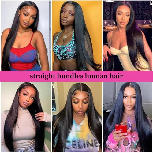 Straight Bundles Human Hair one Bundle 100g/pack 24 Inch 12A Brazilian Hair Single Black Bundles